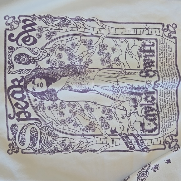 Taylor Swift Sweatshirt Size XL Speak Now (Taylor's Version) Tracklist Crewneck - Picture 4 of 9